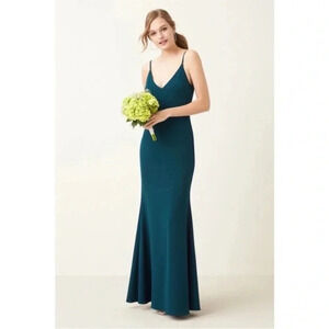 Lulus Infinite Glory Hunter Green Dress Small Style #IDB71970‎